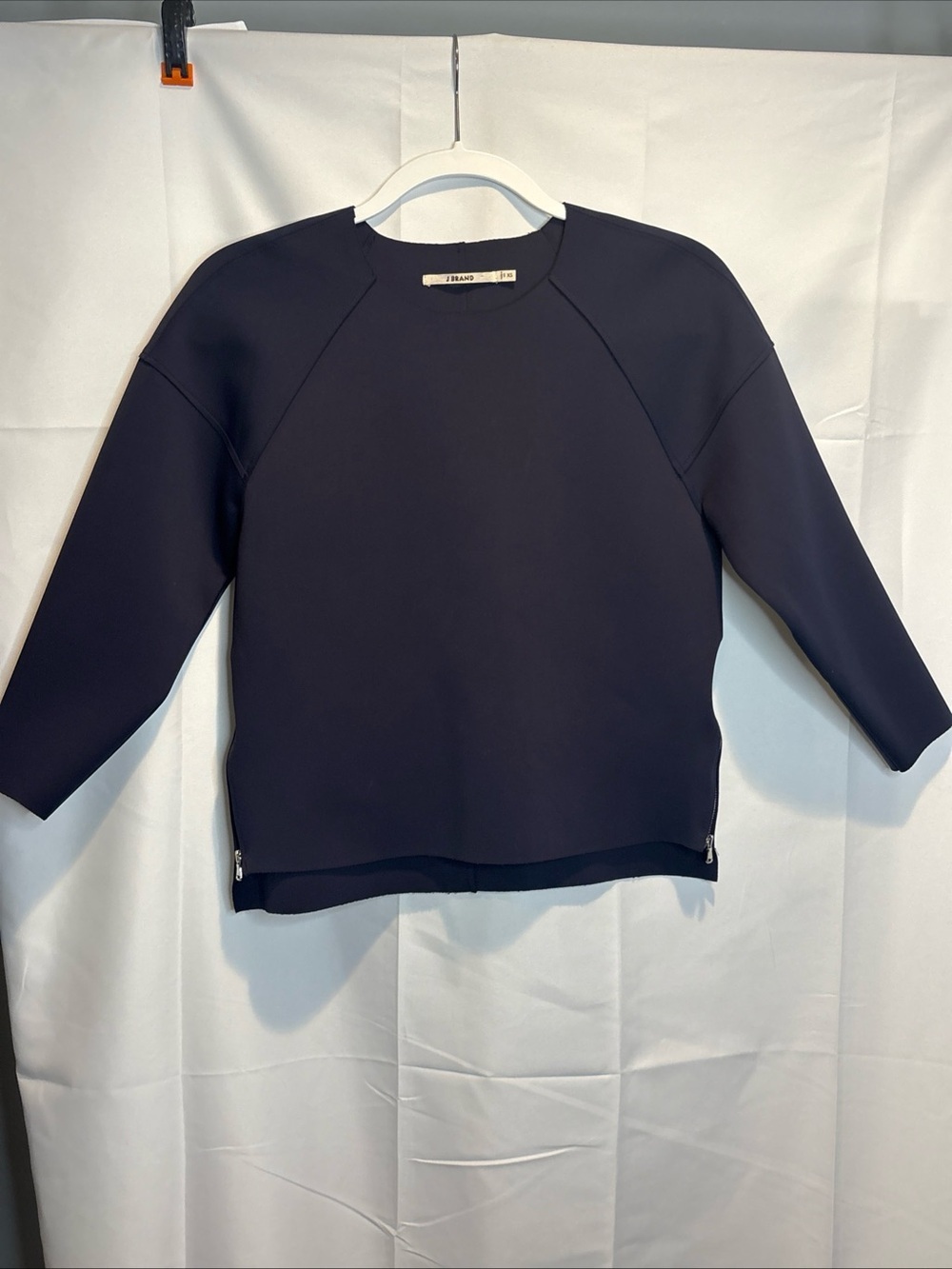 J Brand Navy Crewneck Top